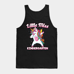 Little miss Homeschool squad dabbing unicorn homeschool Tank Top